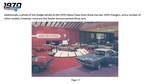 1970 Dodge Dealer Announcement Meeting Show Cars