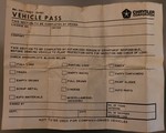 St. Louis Assembly Plant vehicle pass found in 70 Charger R/T behind dash assembly.