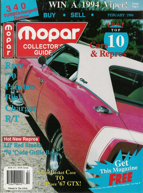Mopar Collector's Guide February 1994