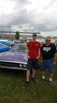 Members Tsmithae and Billy832 in front of Bill's FC7 Charger which won a class trophy that day.
