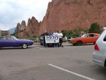 Avolow, John (Plum Crazy), Moparsr2fast (Bob) and Rockies Fan (Gene) meeting up at Garden of the Gods Colorado Springs