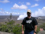 Tolley in Hawaii.
Kilauea Volcano